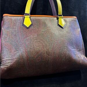 Etro Multicolor Paisley Women's Bag with Top Handle .